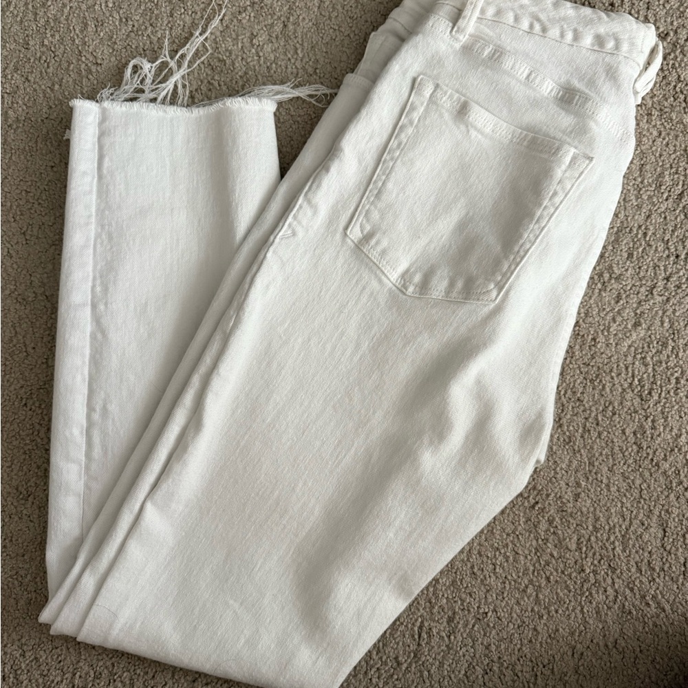Good American White Ankle & Cropped Jeans